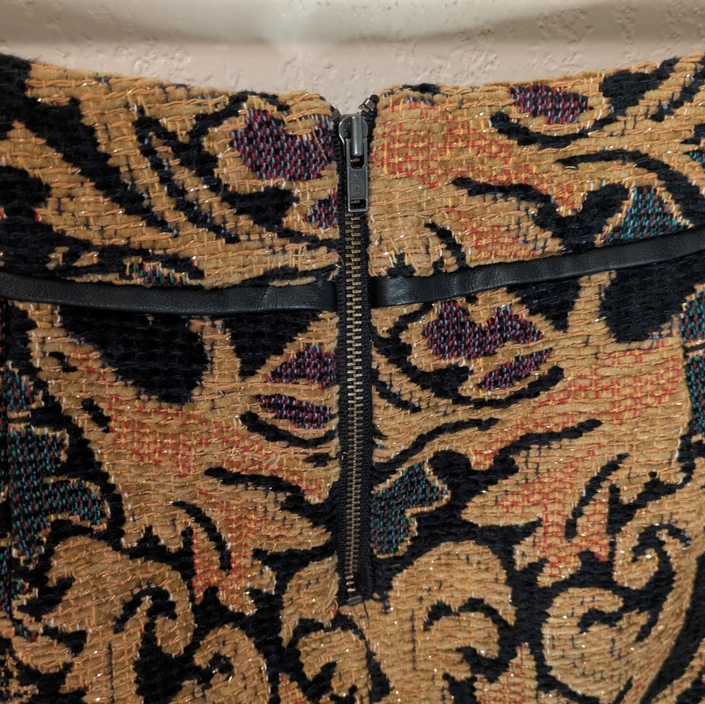 Free People Winter Warrior Brocade Mini Skirt - Picture 6 of 9